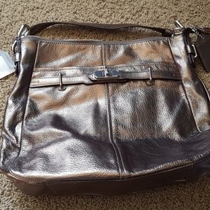 gold coach purse